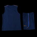2026 France Sleeveless Training Set Replica - Navy