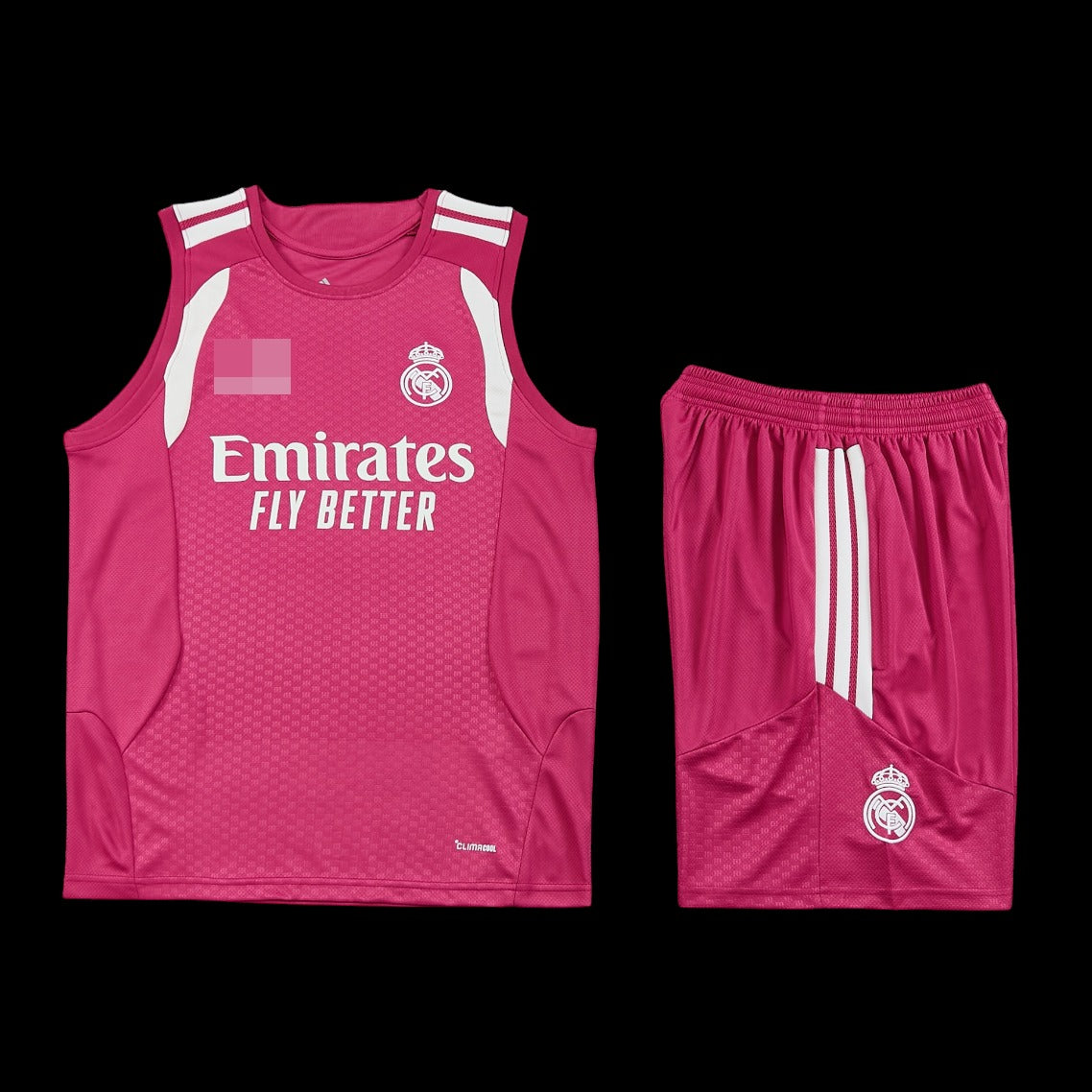 2026-2027 Real Madrid Sleeveless Training Set Replica - Pink