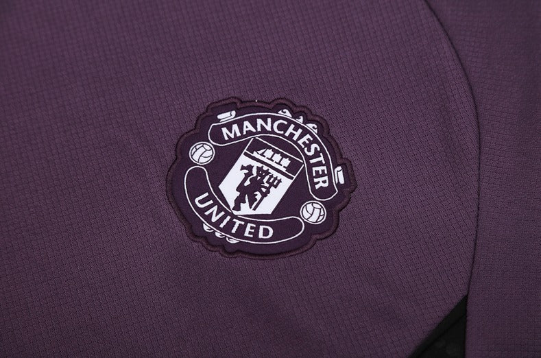2025-2026 Manchester United Short Sleeve Training Set Replica - Purple