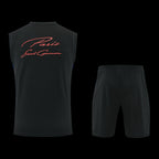 2026-2027 PSG Sleeveless Training Set Replica - Black & Red