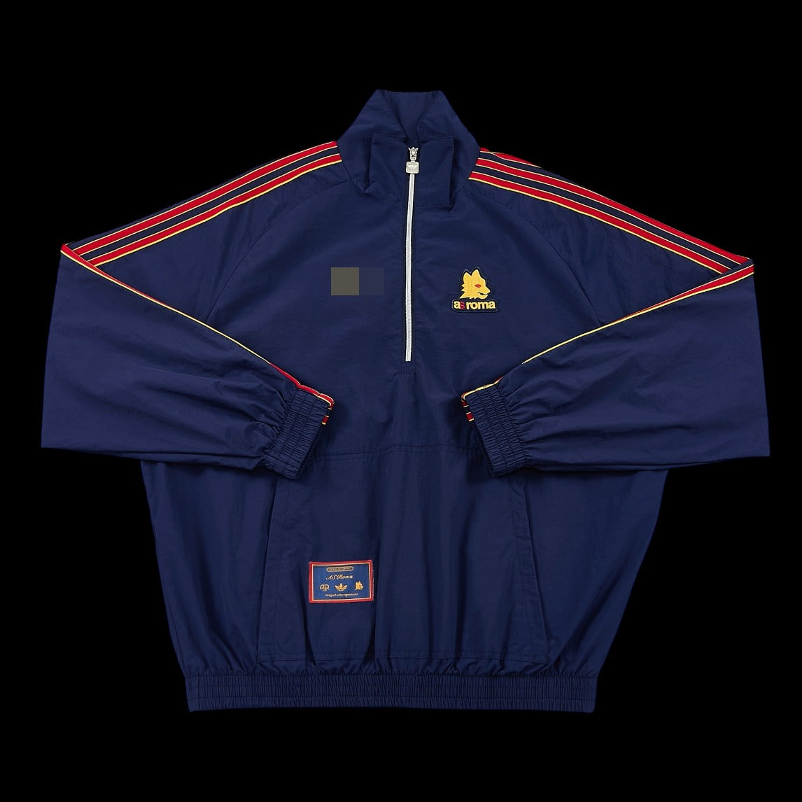 2026-2027 AS Roma Half-Zip Windbreaker - Navy
