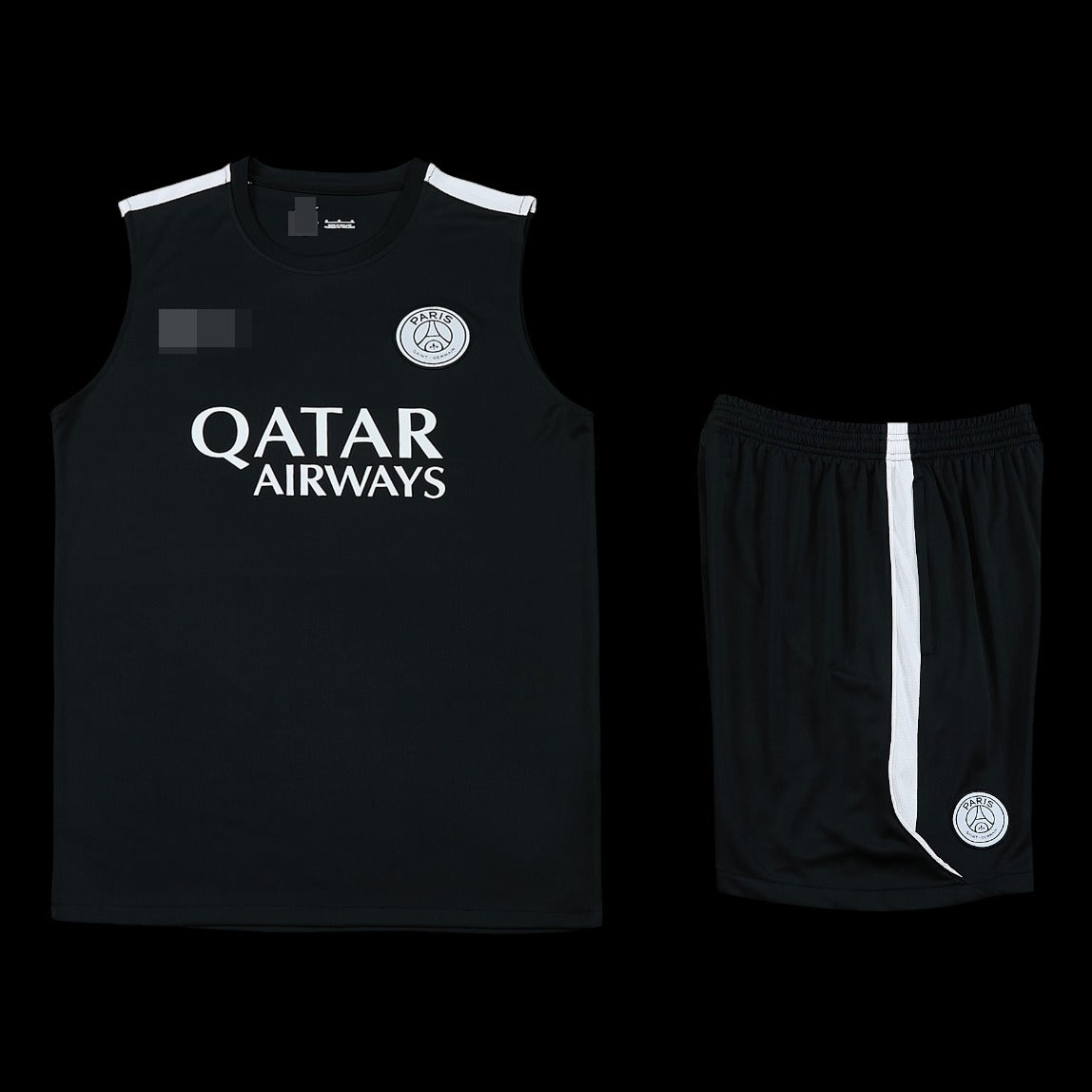 2026-2027 Paris Saint-Germain Sleeveless Training Set Replica - Black & White