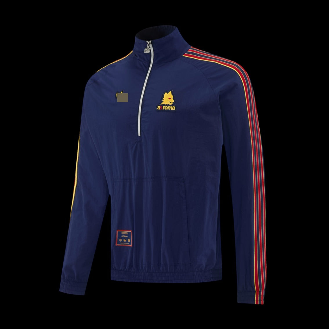 2026-2027 AS Roma Half-Zip Windbreaker - Navy