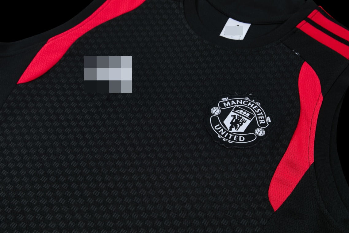 2026-2027 Manchester United Sleeveless Training Set Replica - Black