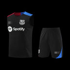 2024-2025 Barcelona Sleeveless Training Set Replica - Black