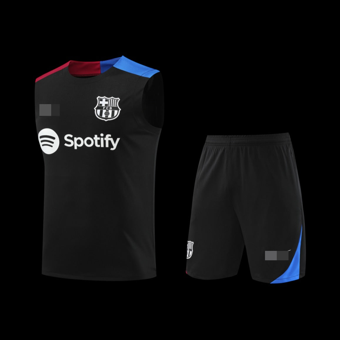 2024-2025 Barcelona Sleeveless Training Set Replica - Black