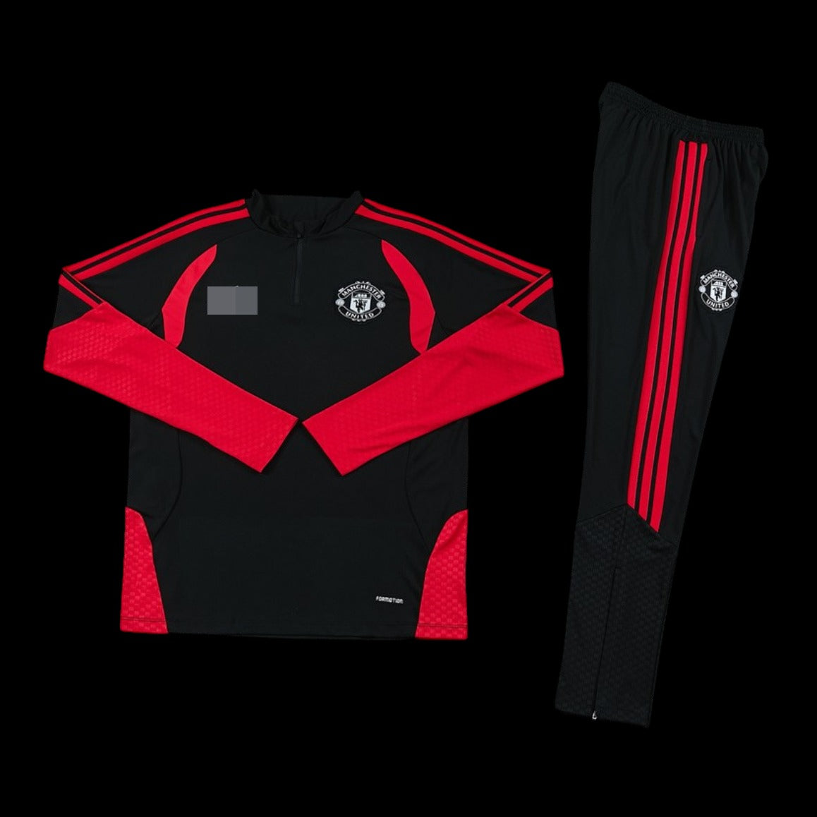 2026-2027 Manchester United Replica Drill Top Training Set - Black