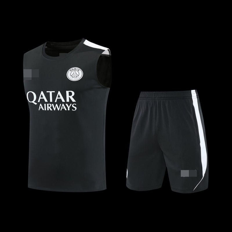 2026-2027 Paris Saint-Germain Sleeveless Training Set Replica - Black & White