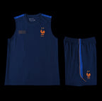 2026 France Sleeveless Training Set Replica - Navy