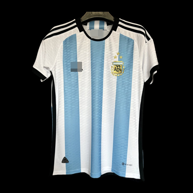 2022 Argentina Home Authentic Jersey - 3 Stars