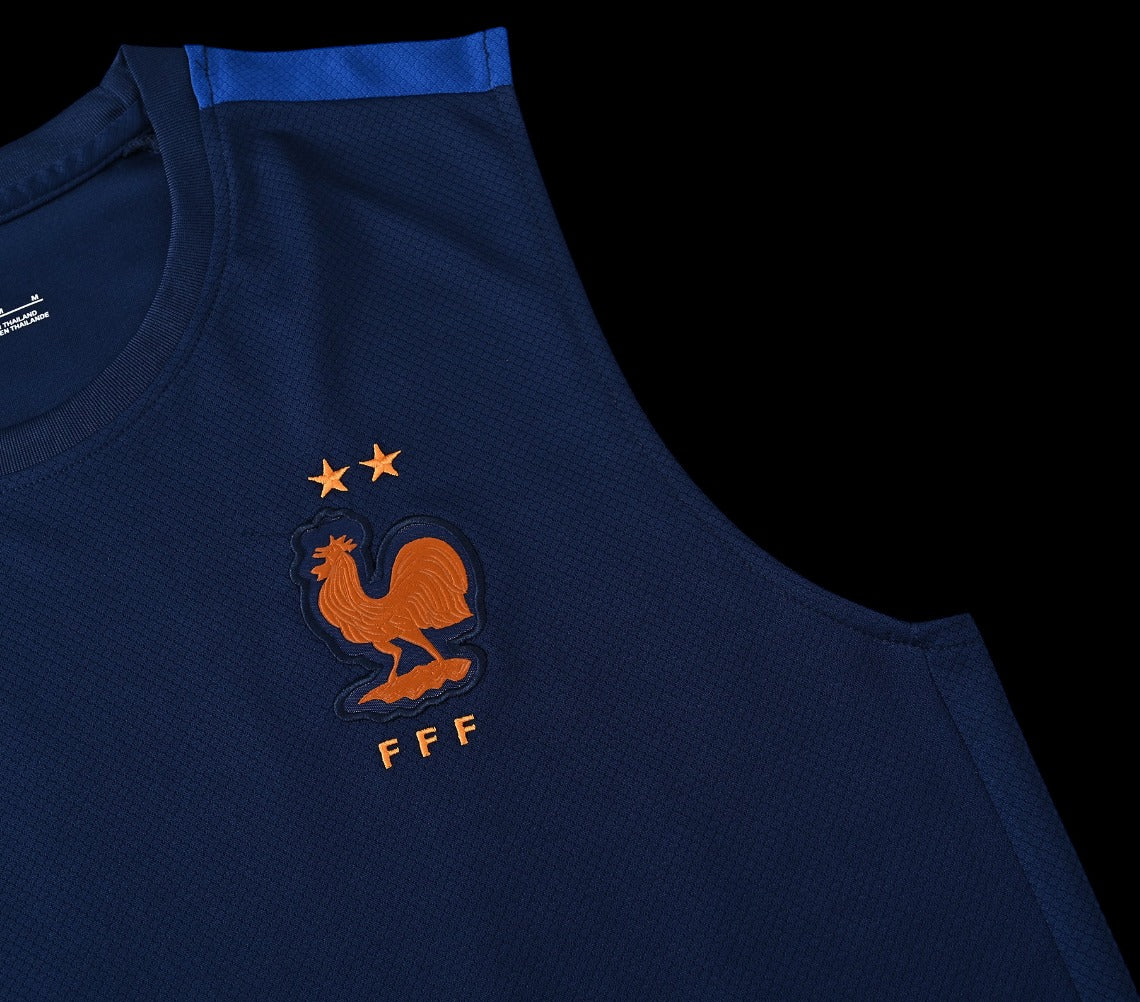 2026 France Sleeveless Training Set Replica - Navy