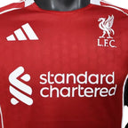 2025-2026 Liverpool Home Kit Player Version