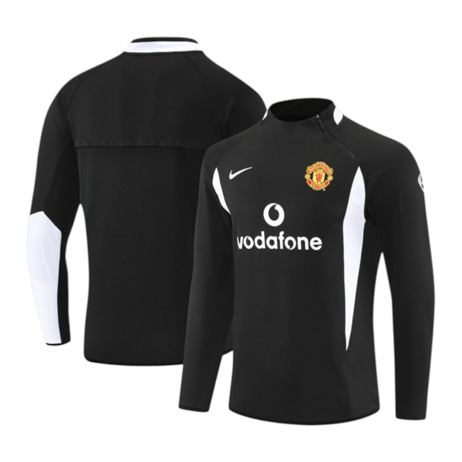 2002-2003 Manchester United Dril Top Black
