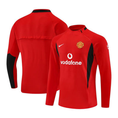 2002-2003 Manchester United Dril Top Red
